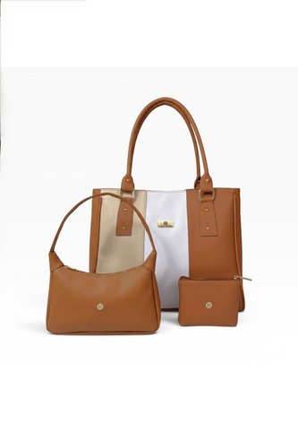 Set Para Mujer Bolso Tote + Bolso Manos Libres + Monedero Karla Chacon KARLA CHACON