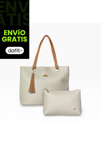 Bolso Dama Cartera Mujer Karla Chacon Gady Beige KARLA CHACON
