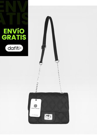 Bolso Manos Libres Elegante Bandolera De Dama Mujer Karla Chacon Sanz Negro KARLA CHACON