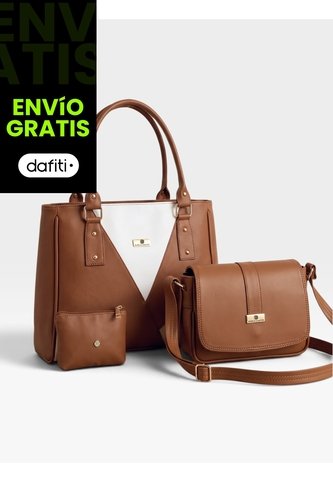 Set De Bolsos Para Mujer Bolso Tote, Bolso Manos Libres, Monedero Karla Chacon KARLA CHACON