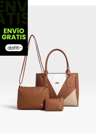 Set De Bolsos Para Mujer Bolso Tote, Bolso Manos Libres, Monedero Karla Chacon KARLA CHACON