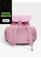 Bolso Maletin Morral Casual Para Mujer Con Herrajes Dorado Karla Chacon Abby Rosa de KARLA CHACON