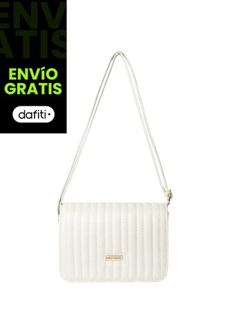 Bolso Bandolera Cartera Manos Libres Dama Mujer Karla Chacon Baru Crema KARLA CHACON