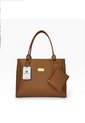 Bolso Tote Con Monedero Dama Cartera Mujer Karla Chacon de KARLA CHACON