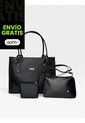 Set De Tres Piezas Combo Tote + Manos Libres + Monedero Karla Chacon de KARLA CHACON
