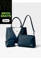 Set De Tres Piezas Bolso Tote + Bandolera + Monedero Karla Chacon de KARLA CHACON