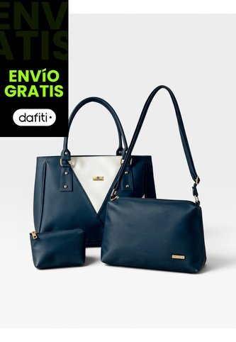 Set De Tres Piezas Bolso Tote + Bandolera + Monedero Karla Chacon KARLA CHACON