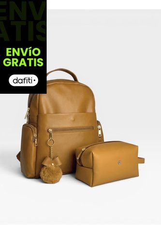 Morral Mediano Estructurado Casual Con Cartuchera Karla Chacon  KARLA CHACON