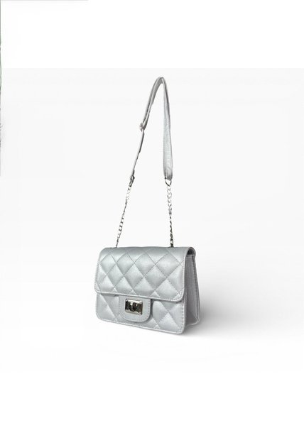 Bolso Satchel Bandolera Manos Libres De Dama Mujer Karla Chacon Sanz Plateado