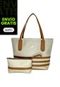 Bolso Tote Dama Cartera Grande Con Cosmetiquera Karla Chacon de KARLA CHACON
