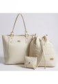 Set De Bolsos Para Mujer Bolso Tote + Bolso Manos Libres + Monedero Karla Chacon de KARLA CHACON