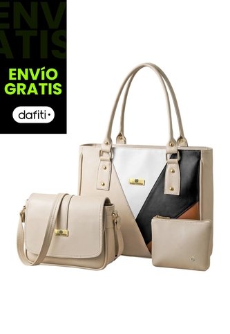 Set De Bolsos Para Mujer Bolso Tote, Bolso Manos Libres, Monedero Karla Chacon KARLA CHACON