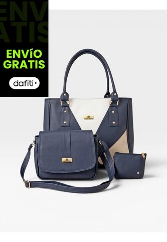 Set De Bolsos Para Mujer Bolso Tote, Bolso Manos Libres, Monedero Karla Chacon KARLA CHACON
