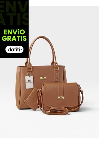 Set De Bolsos Para Mujer Bolso Tote, Bolso Manos Libres, Monedero Karla Chacon KARLA CHACON