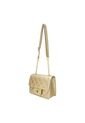 Bolso Manos Libres Satchel De Dama Bandolera Mujer Karla Chacon Sanz Dorado de KARLA CHACON