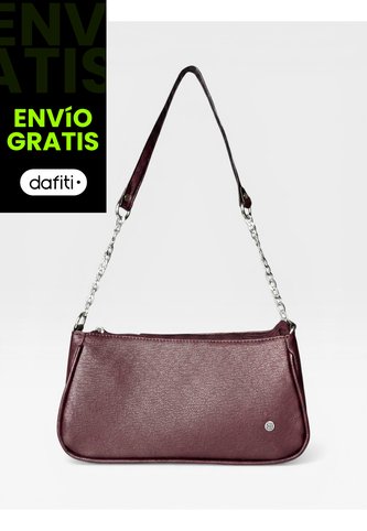 Bolso De Hombro Cartera Mujer Dama Karla Chacon Romy Vino KARLA CHACON