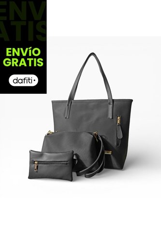 Set De Tres Piezas Bolso Tote + Bandolera + Monedero Karla Chacon KARLA CHACON