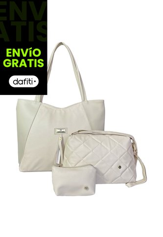 Cartera Bolso Mujer Dama Karla Chacon Rupe Beige KARLA CHACON