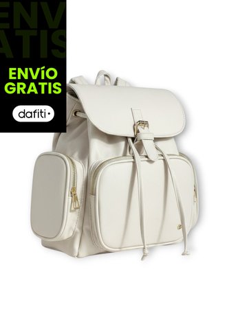 Morral Casual Para Mujer Con Herrajes Dorados Karla Chacon Abby Beige KARLA CHACON