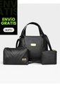 Cartera Bolso Mujer Dama Karla Chacon Fany Negro de KARLA CHACON