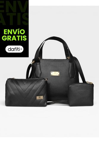 Cartera Bolso Mujer Dama Karla Chacon Fany Negro KARLA CHACON