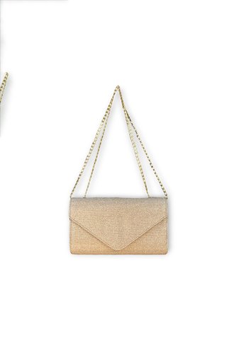 Bolso Clutch Elegante Para Fiesta Dorado Karla Chacon Maite KARLA CHACON