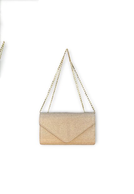 Bolso Clutch Elegante Para Fiesta Dorado Karla Chacon Maite