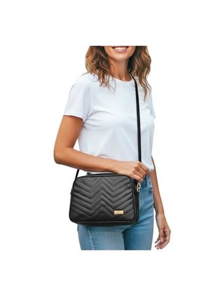 Bolso Manos Libres De Dama Mujer Karla Chacon  Tini Negro