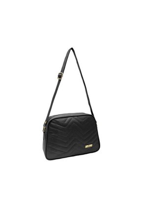 Bolso Manos Libres De Dama Mujer Karla Chacon  Tini Negro