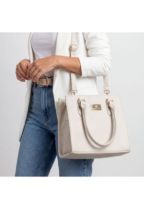 Bolso Doble Funcion De Dama Mujer Karla Chacon Jess Beige