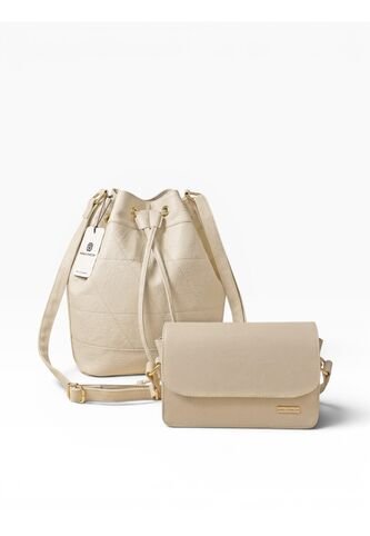 Set Dos Piezas Combo Bolso Mediano Y Manos Libres Karla Chacon KARLA CHACON