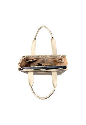 Bolso Dama Cartera Mujer Doble Funcion Mona Beige