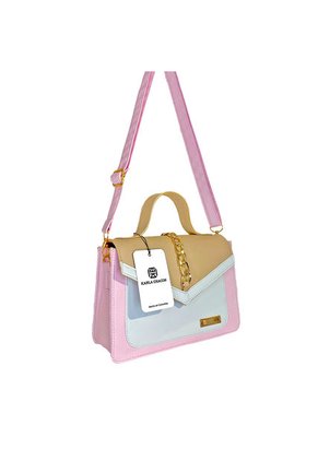 Bolso Manos Libres De Dama Mujer Karla Chacon Magy Rosa