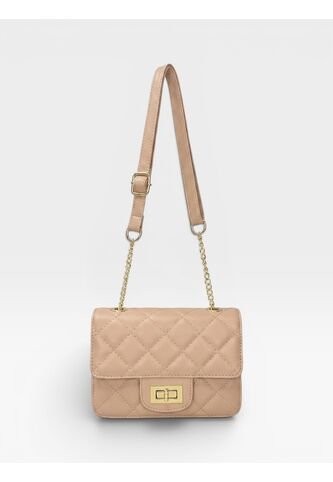 Bolso Manos Libres Elegante Bandolera De Dama Mujer Karla Chacon Sanz Nude KARLA CHACON