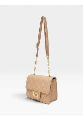 Bolso Manos Libres Elegante Bandolera De Dama Mujer Karla Chacon Sanz Nude