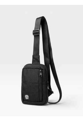 Bolso Pechera Hombre Mini Porta Celular Manos Libres Carriel Sport Negro Karla Chacon
