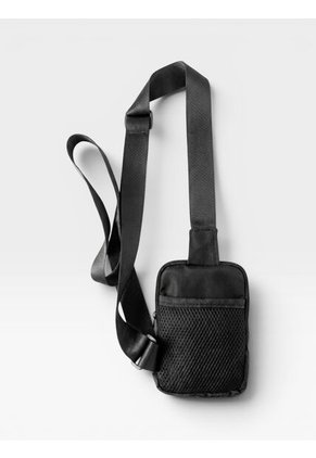 Bolso Pechera Hombre Mini Porta Celular Manos Libres Carriel Sport Negro Karla Chacon