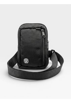 Bolso Pechera Hombre Mini Porta Celular Manos Libres Carriel Sport Negro Karla Chacon