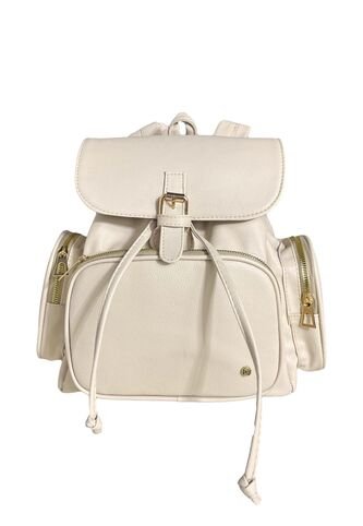Morral Casual Para Mujer Con Herrajes Dorados Karla Chacon Abby Beige KARLA CHACON