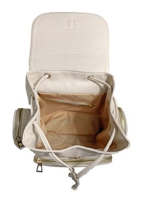 Morral Casual Para Mujer Con Herrajes Dorados Karla Chacon Abby Beige