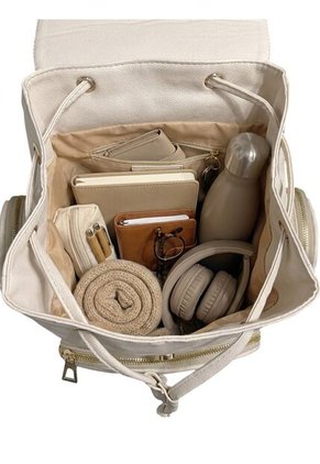 Morral Casual Para Mujer Con Herrajes Dorados Karla Chacon Abby Beige