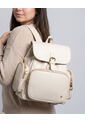 Morral Casual Para Mujer Con Herrajes Dorados Karla Chacon Abby Beige de KARLA CHACON