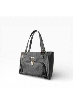 Bolso Tote Con Cosmetiquera Karla Chacon Niah Negro