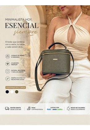 Bolso Doble Función Box Estructurado Karla Chacon