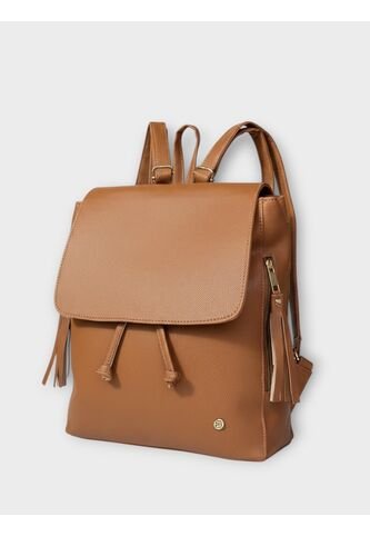 Bolso Maletin Morral Casual Mediano De Dama Mujer Karla Chacon Pace Miel KARLA CHACON