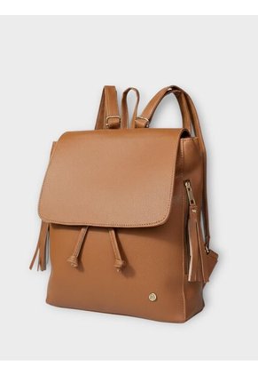 Bolso Maletin Morral Casual Mediano De Dama Mujer Karla Chacon Pace Miel