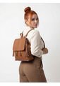Bolso Maletin Morral Casual Mediano De Dama Mujer Karla Chacon Pace Miel de KARLA CHACON