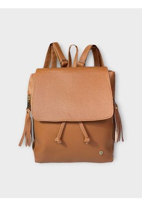 Bolso Maletin Morral Casual Mediano De Dama Mujer Karla Chacon Pace Miel