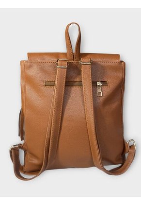 Bolso Maletin Morral Casual Mediano De Dama Mujer Karla Chacon Pace Miel