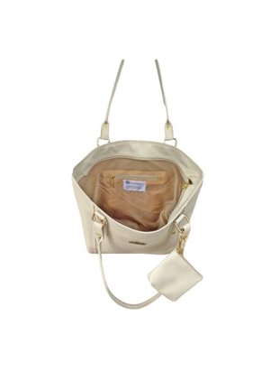 Set De Bolsos Para Mujer Bolso Tote Mila + Bolso Manos Libres Nova + Monedero Karla Chacon Beige